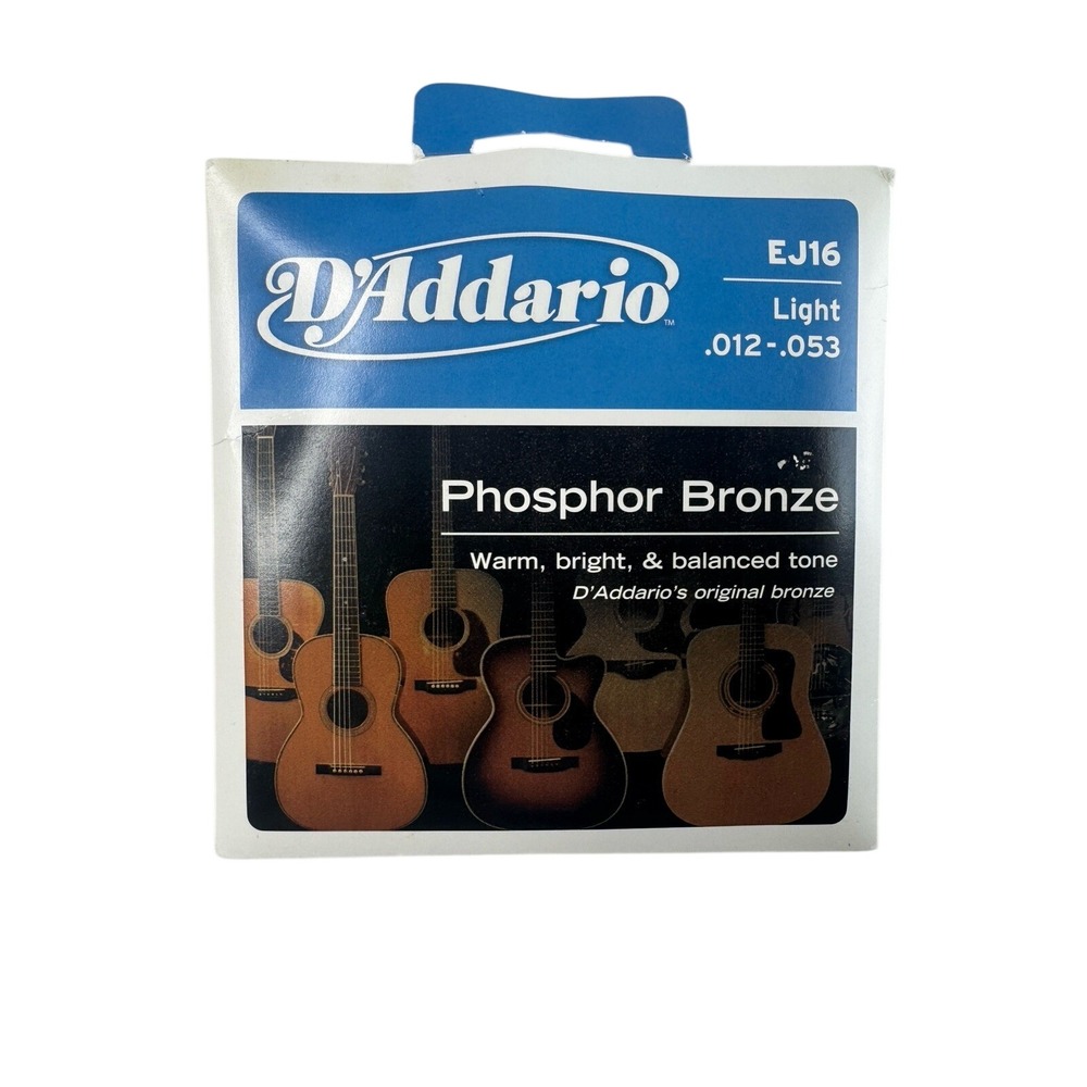 D'Addario EJ16‎ Phosphor Bronze Acoustic Guitar Strings - Light